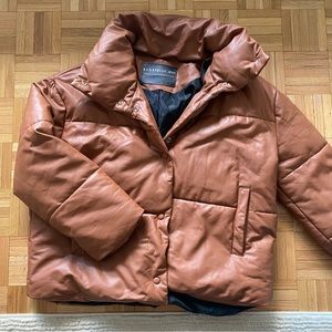 Bagatelle Faux Leather Jacket Puffer Bagatelle Collection